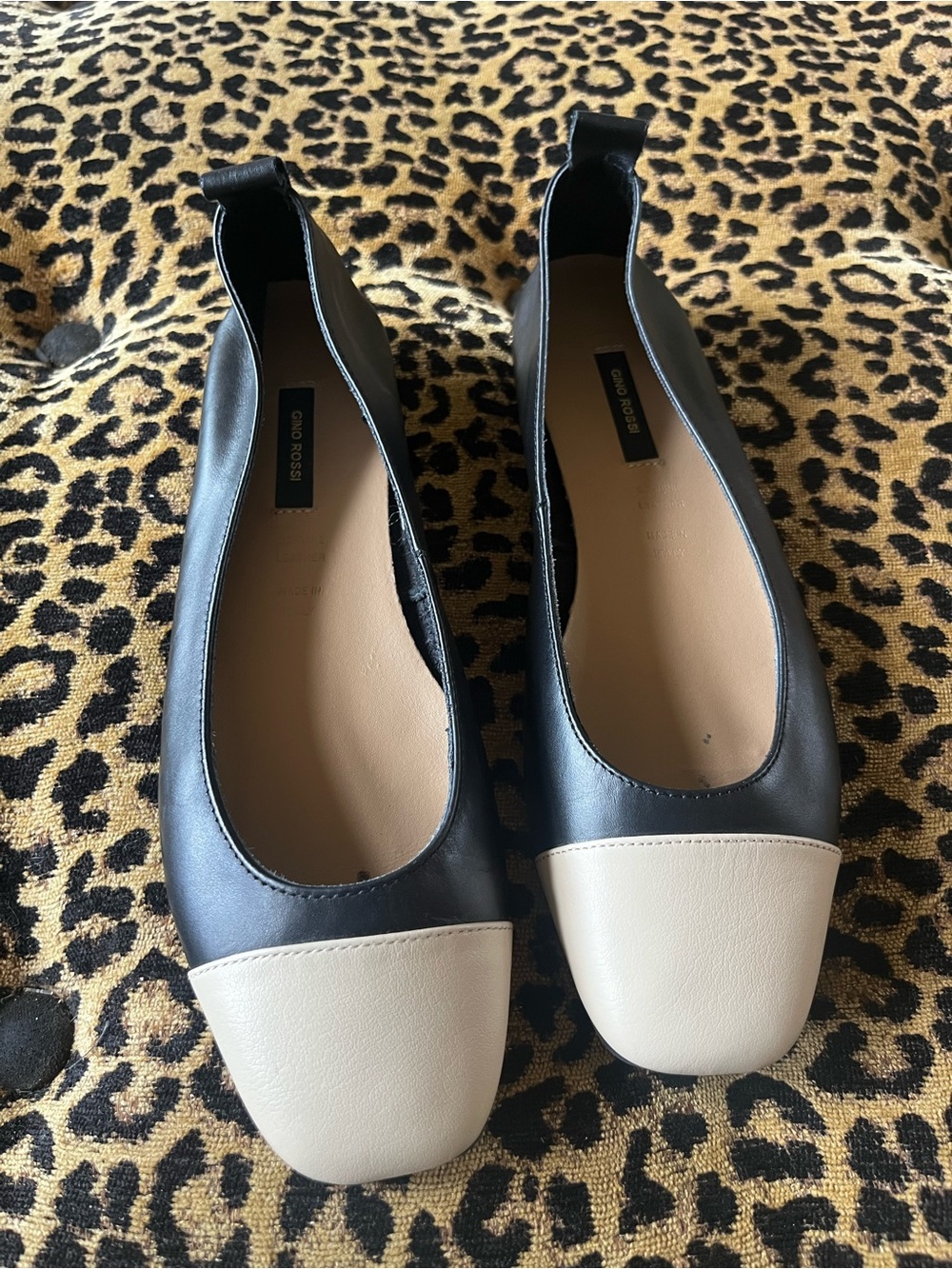 Gino Rossi Italian Leather Ballerina Flats SZ 7.5